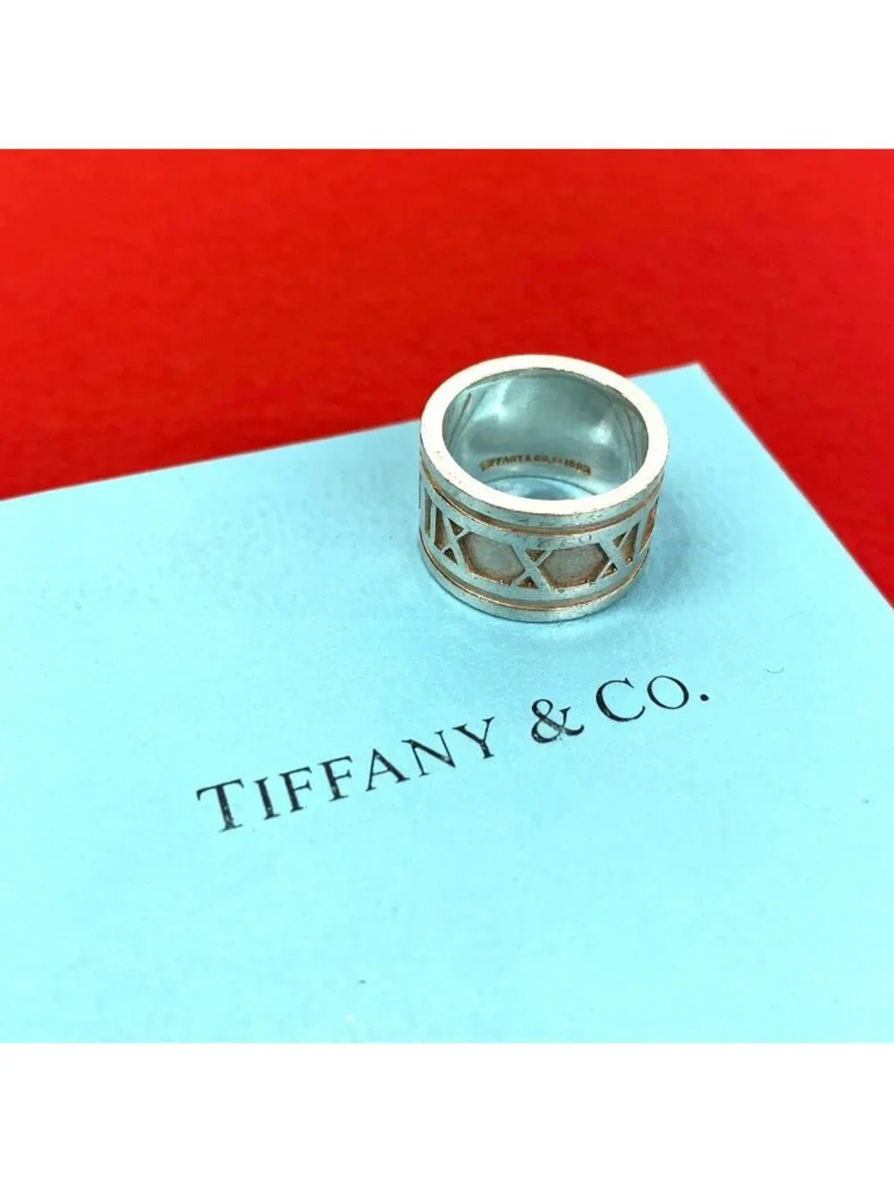 Tiffany & Co Atlas Wide Ring 925 Sterling Silver
